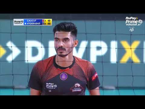 Amit Gulia | RuPay Contactless Shot | Calicut Heroes vs Hyderabad Black Hawks | Prime Volley