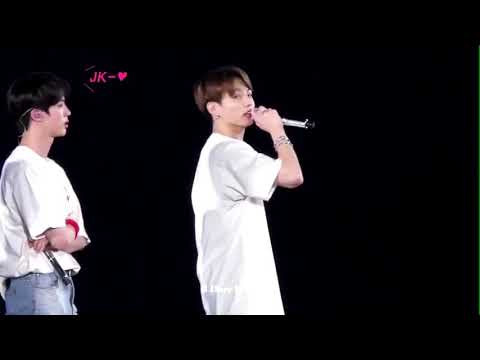 181124 Fan shouts "JK" and Jungkook imitating her - BTS Love Yourself Tour in Osaka