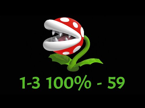 Super Mario 3D World (Switch) 1-3 100% Speedrun - Time: 59 (WR)