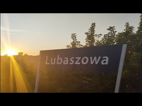 Okolice stacji Lubaszowa / Wschód Słońca / Nagrane z pokładu TLK 30171 KARPATY / 06.09.2022
