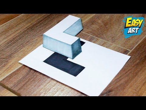 How to Draw 3D Letters L ✅ DRAWING 3D WORDS  ⭐( FUNCIONA ) 🔹 Como Dibujar Letras 3D ► Easy Art
