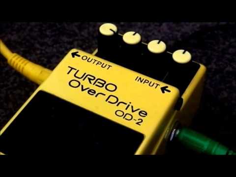 Boss OD-2 Turbo Overdrive guitar pedal demo