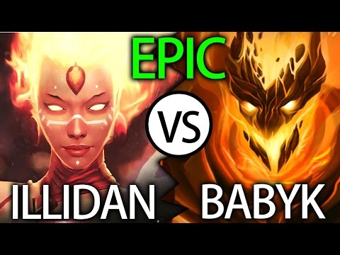 Epic Late Game - Illidan LINA vs SF Babyknight Top MMR EU Dota 2