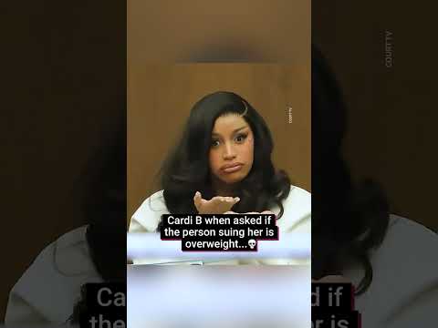 Cardi B throwing shade in court 🤣 #cardib #court