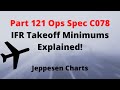 Part 121 Takeoff Minimums Explained: Ops Spec C078 Jeppesen Charts Airline Pilot ATP & Dispatcher