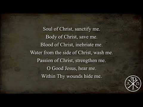 Prayer: Anima Christi