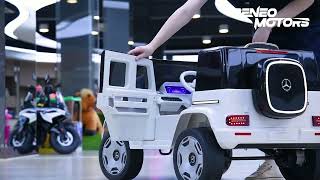 Mercedes EQG Auto Elettrica per Bambini 12V | Grigio | Beneo Motors | Parti del corpo illuminate a LED | 3-5 anni