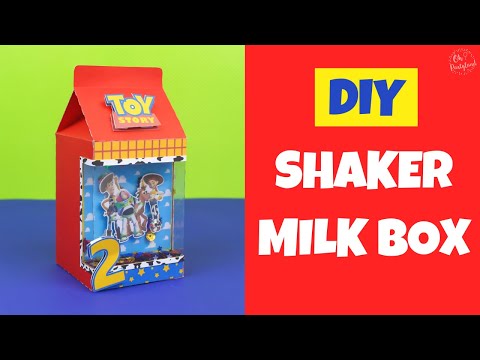 Milk Box Shaker | How To Make a Favor Box | DIY Shaker favor box| Ohpartyland! 🎊|