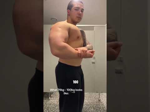 Form 70kg To 100kg Bulk (@sethrobissett/TT) #shorts #gym #bulk