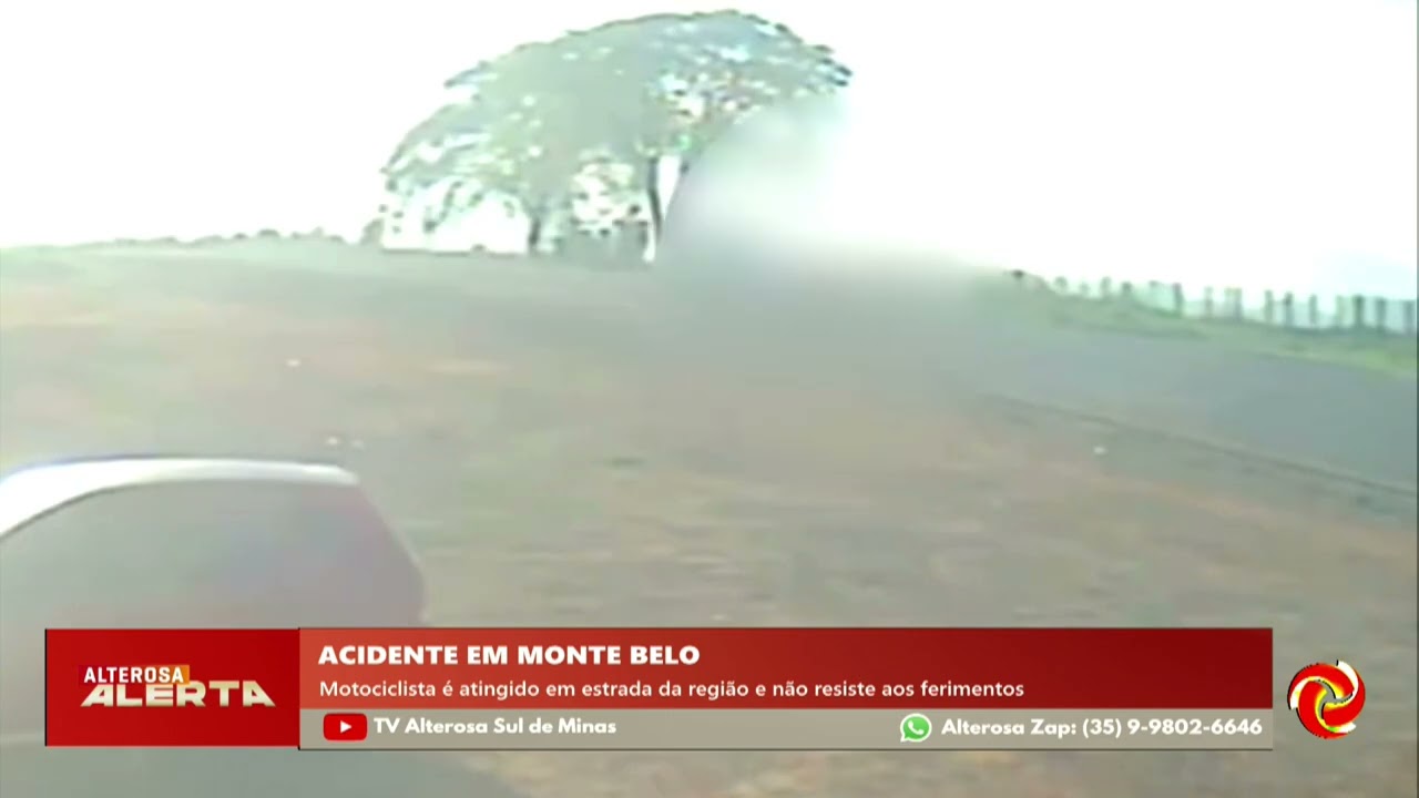 Acidente em Monte Belo: imagens registram o momento de batida