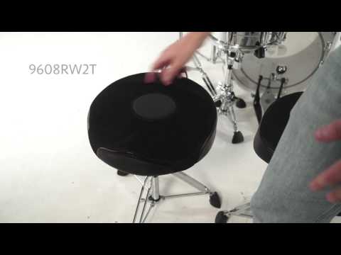 Gibraltar 9608RW2T 9000 Series 17-Inch Airtech Mesh Round Drum Throne image 6