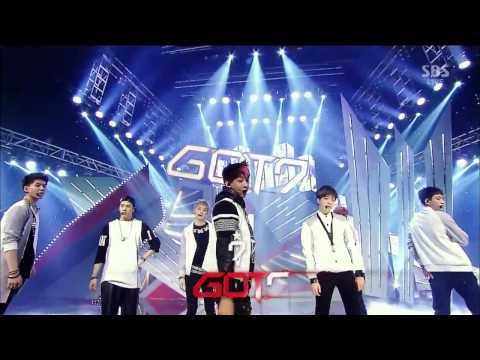 19.01.2014 GOT7 -- Intro + Follow Me + Girls Girls Girls @ SBS Inkigayo ( Debut Stage)  1080