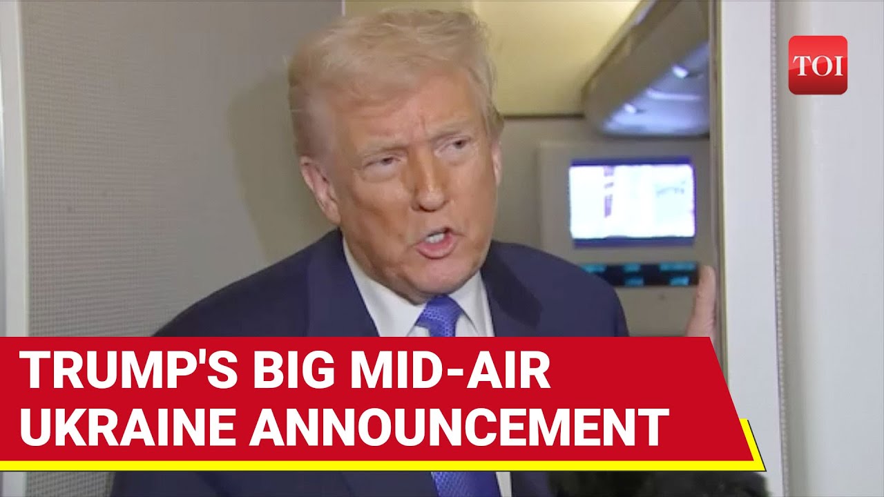 Drama Aboard Air Force One; Trump's BRAND NEW Ukraine Announcement, Slams Reporter On Putin Question