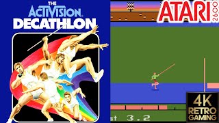 The Activition Decathlon Atari 2600 4k Gameplay