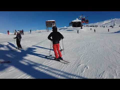 Skiing in Åre, Sweden; Åreskutan (1420m) to Åre Village (389m) from top to bottom