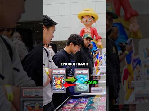 $4,000 PONCHO PIKACHU DEAL 🤝 #pokemoncommunity #pokemontcg #pokemoncards #shorts