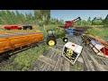 Harvesting in Mud Before Next Big Storm | Farming Simulator 22