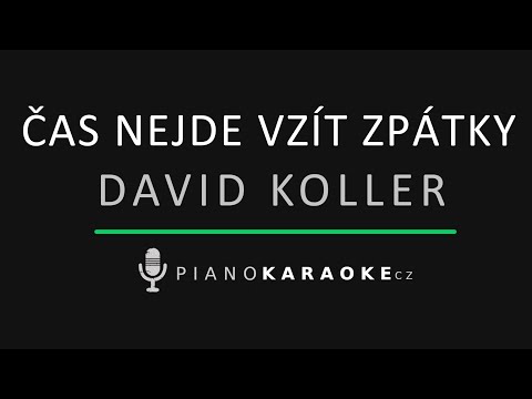 David Koller - Čas nejde vzít zpátky | Piano Karaoke Instrumental