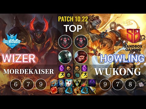 hyF Wizer Mordekaiser vs SB Howling Wukong Top - KR Patch 10.22