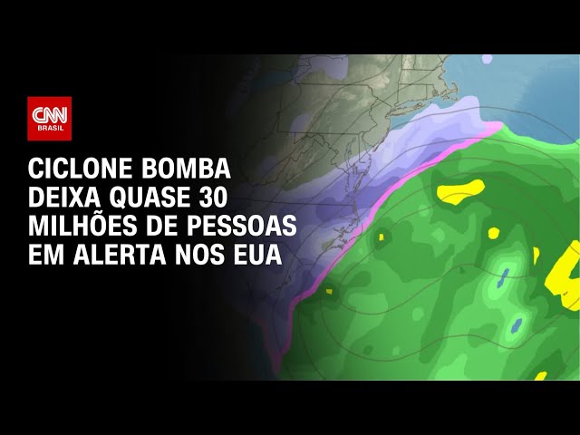 Ciclone bomba vai causar neve e ventos fortes no fim de semana nos EUA | CNN 360º