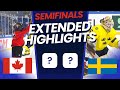 Canada vs Sweden SEMIFINALS EXTENDED Highlights | 2024 IIHF U18 World Championship