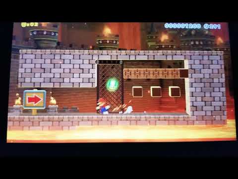 Super Mario Maker 2  Meowser fight map