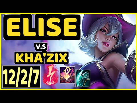NATALIE (ELISE) vs KHA'ZIX - 12/2/7 KDA JUNGLE CHALLENGER GAMEPLAY - KR