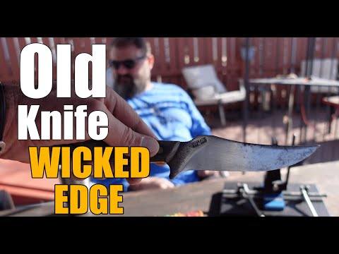 Bringing An Old Hunting Knife Back To Life | Wicked Edge Sharpeners