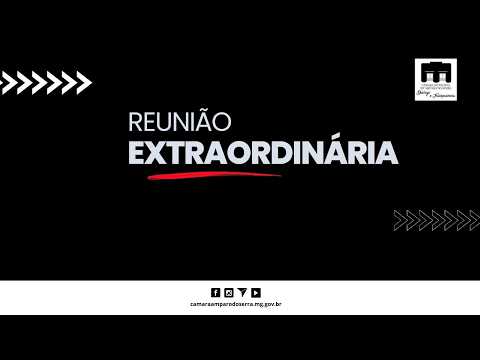 8ª Reunião de Extraordinária - 12:00h - 26/06/2026 - Câmara Municipal de Amparo do Serra MG.