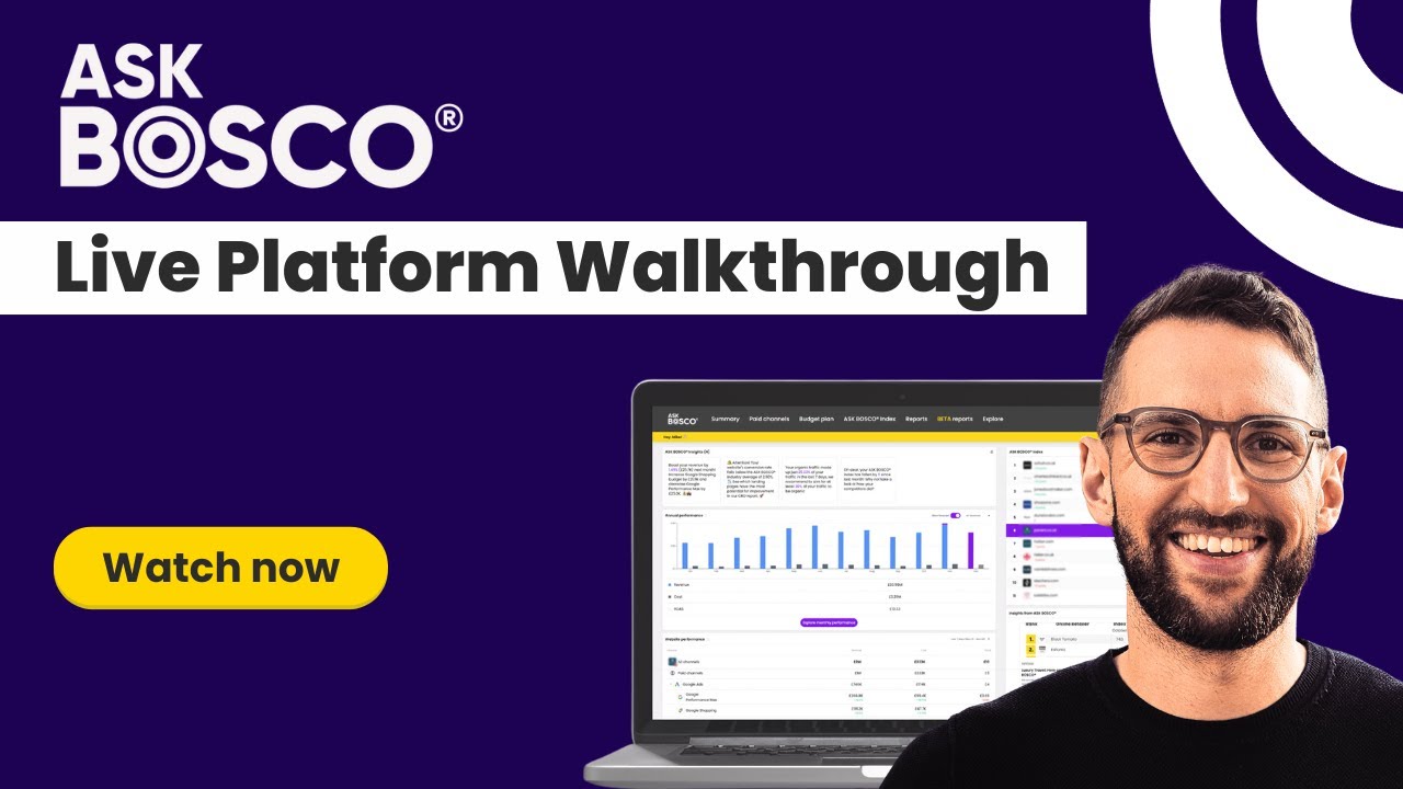 ASK BOSCO® Live Platform Walkthrough With Chris Jones