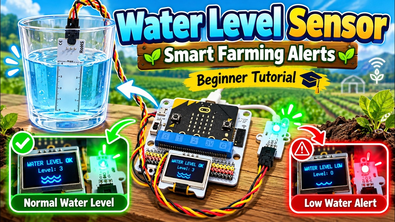 Water Level Sensor Tutorial | Smart Farming Alerts with ELECFREAKS