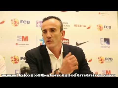 Copa de la Reina 2015. RdP Gabriel Carrasco y María Asurmendi (CB Conquero Huelva) en semifinales