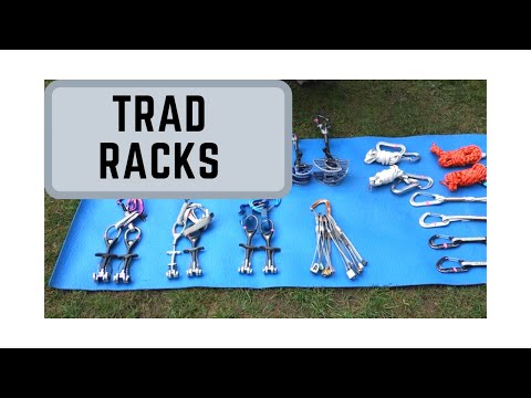 Trad Climbing Rack for Beginners and Experts (and equipment)