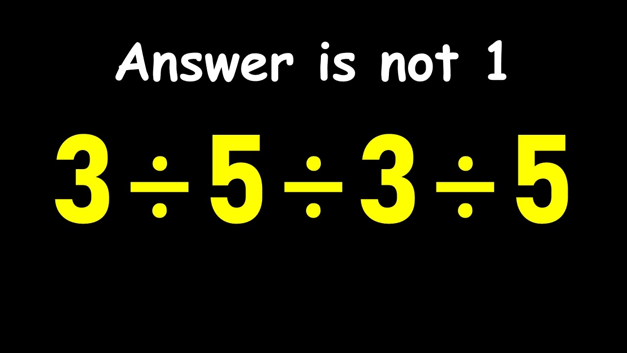 Can You Solve This Simple Math Problem?