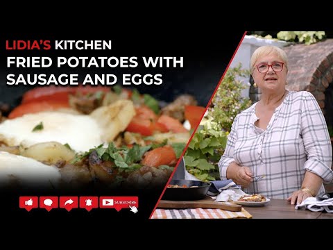 Fried Potatoes with Sausage and Eggs
