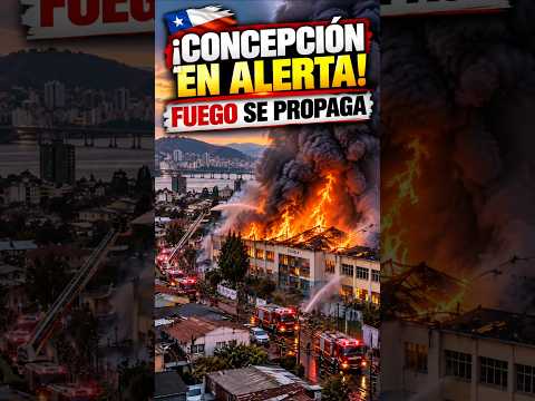🔥 ¡CONCEPCIÓN EN ALERTA! ENORME INCENDIO AMENAZA CON PROPAGARSE
