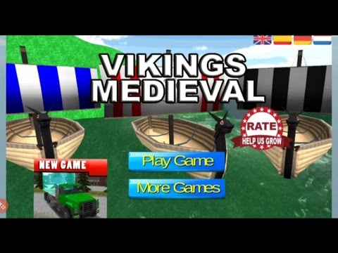 Vikings Medieval ships parking Video