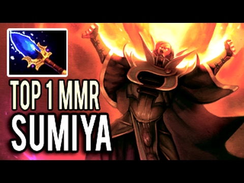 Top 1 MMR Immortal Invoker in The World - Without a Miss Sun Strike by Sumiya 7.02 Dota 2