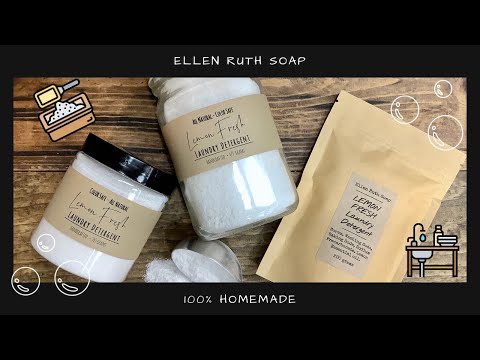 DIY BEST Homemade LAUNDRY DETERGENT Recipe - All Natural & Color Safe | Ellen Ruth Soap