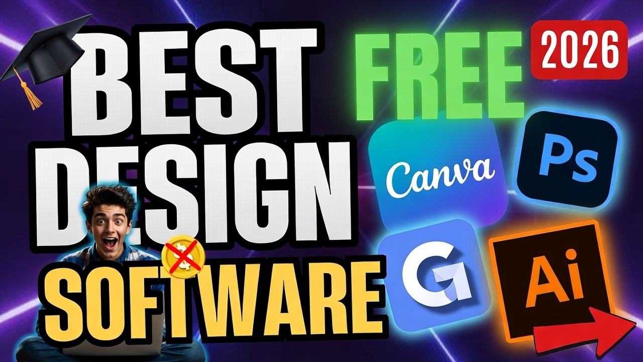 Top 5 Graphic Design Software | Free Design Software 😲