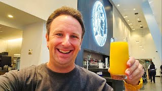 Inside the American Express Centurion Lounge at LAX Airport