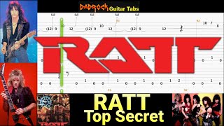 Top Secret - RATT - Guitar + Bass TABS Lesson