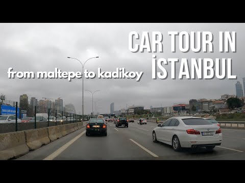 Car Tour In Istanbul Traffic | From Maltepe to Kadikoy | March 2023 | 4k 60fps #turkey #istanbul