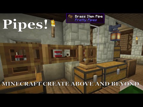 Pipes! | Episode 19 - Minecraft Create Above and Beyond
