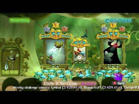 Walkthrough: Rayman Legends 100% - Castle in the Clouds - Invaded
