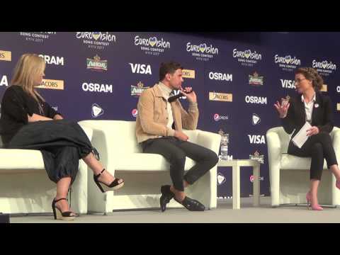 ESCKAZ in Kyiv: Press conference from Robin Bengtsson (Sweden)