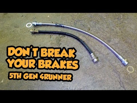 How to Extended Brake lines on a 5th Gen Toyota 4Runner