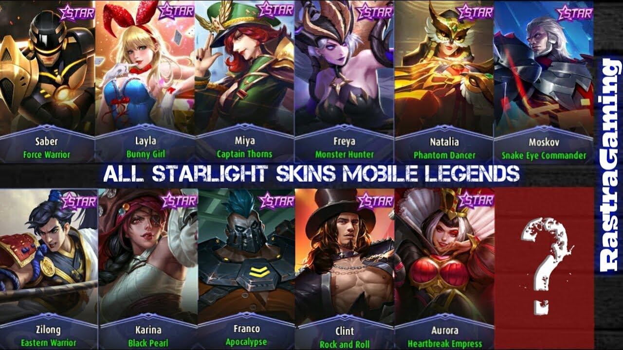 LinkVideoYouTube ALL STARLIGHT SKIN MLBB WHO IS THE NEXT