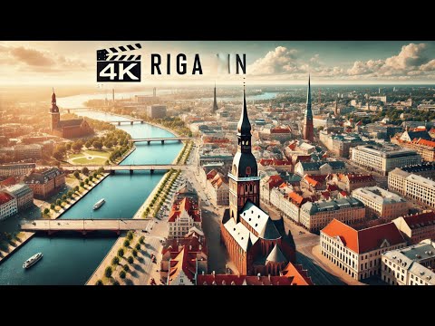 Aerial Serenity: Riga, Latvia in Stunning 4K Drone Footage