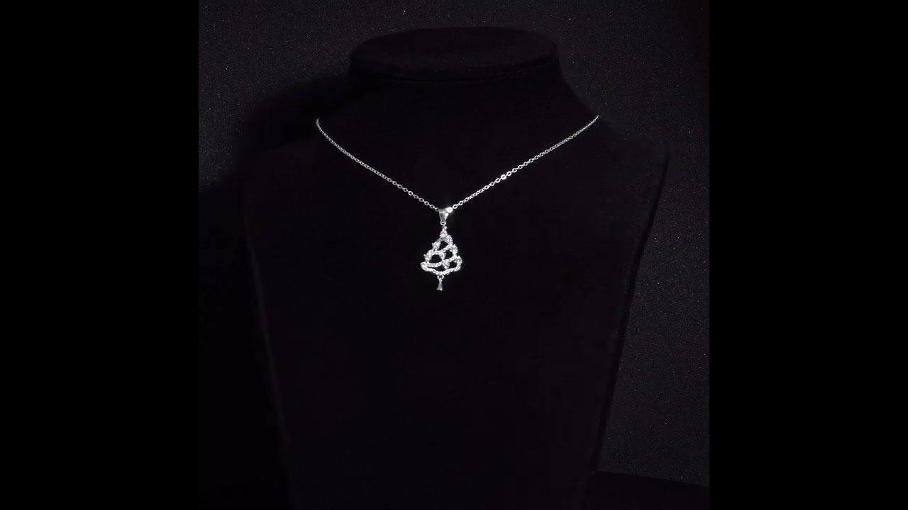 Dây chuyền bạc  s925 DCJ34 CHARIOT cây thông giáng sinh Chariot Jewelry